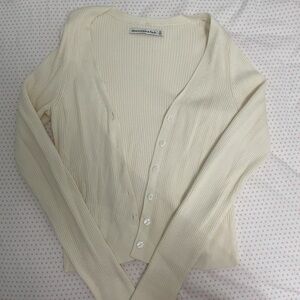 Abercrombie & Fitch Cream Cardigan